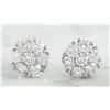 Image 1 : 1.00 CTW 14K White Gold Diamond Earrings