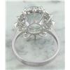 Image 3 : 4.48 CTW Aquamarine 18K White Gold Diamond Ring