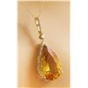 Image 2 : 9.70 CTW Citrine 18K Yellow Gold Diamond Necklace