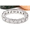 Image 2 : 3.20 CTW Natural Diamond 14K Solid White Gold Ring