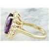 Image 5 : 7.26 CTW Amethyst 14K Yellow Gold Diamond Ring