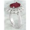 Image 3 : 4.10 CTW Ruby 14K White Gold Diamond Ring