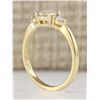 Image 3 : 0.63 CTW Natural Diamond Engagement Ring 18K Solid Yellow Gold