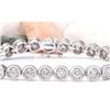 Image 1 : 10.22 CTW Natural Diamond 18K Solid White Gold Bracelet