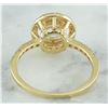 Image 3 : 1.60 CTW Morganite 14K Yellow Gold Diamond Ring