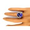 Image 5 : 15.03 CTW Natural Tanzanite 14K Solid Yellow Gold Diamond Ring