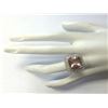 Image 4 : 9.71 CTW Natural Peach Morganite And Diamond Ring In 14K Solid White Gold