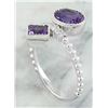 Image 3 : 1.82 CTW Amethyst 18K White Gold Diamond Ring