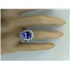Image 5 : 4.40 CTW Tanzanite 18K White Gold Diamond Ring