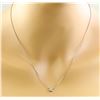Image 1 : 0.10 CTW 18K White Gold Diamond Necklace