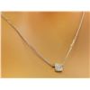Image 3 : 0.10 CTW 18K White Gold Diamond Necklace