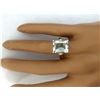Image 5 : 5.16 CTW Natural Aquamarine 18K Solid Yellow Gold Diamond Ring