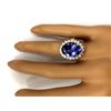 Image 5 : 10.08 CTW Natural Tanzanite 18K Solid Yellow Gold Diamond Ring