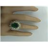 Image 5 : 7.10 CTW Emerald 18K Yellow Gold Diamond Ring