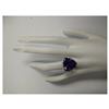 Image 4 : 14.31 CTW Natural Amethyst And Diamond Ring In 18K Solid Yellow Gold