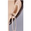 Image 3 : 3.56 CTW Natural Diamond Hoop Earrings 14K Solid White Gold