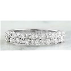 0.75 CTW 18K White Gold Diamond Ring
