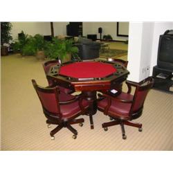 Mogany bumper pool poker table