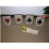 Image 1 : grouping of 4 card plaques aces