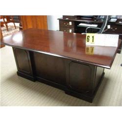 executive office desk mahogany