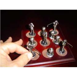 pewter golf tick tac toe