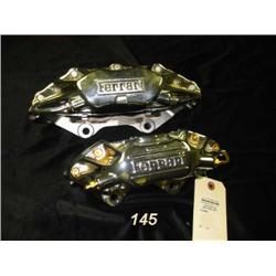 chromed Ferrari brake caliper set