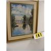 Image 1 : framed print of water and meadow