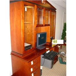 back wall computer desk