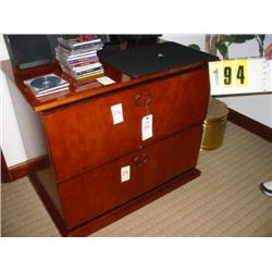 executive latteral wood file cabinet