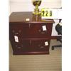 Image 1 : 2 drawer mahogany latteral file cabinet