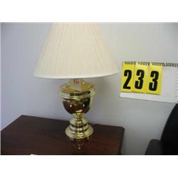 brass table lamp