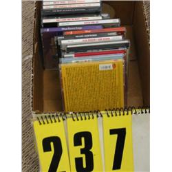box of 17 music cds