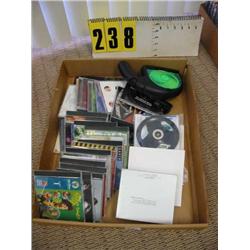 box of 23 music cds plus cd cleaner and