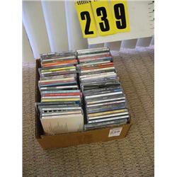 box of 55 music cds