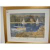 Image 1 : framed Monet print Lake Argentuil - ba