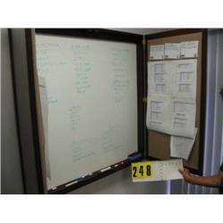 mahogany scheduling board 