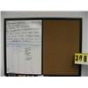 Image 1 : scheduling board with cork and blackboa
