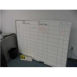 Large dry erase scheduling board