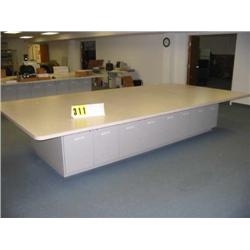 14x7 cutting table & cabinet 