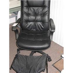 executive office chair and footstool