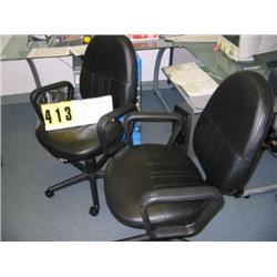 group of 2 short back adjustable office