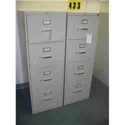 grup of 3 metal 4 drawer legal filing c