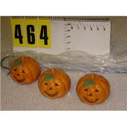 ceramic pumpkin halloween candle glower