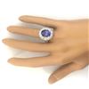 Image 6 : 7.14 CTW Natural Tanzanite 18K Solid White Gold Diamond Ring