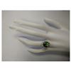 Image 4 : 7.59 CTW Natural Peridot And Diamond Ring 14K Solid White Gold
