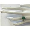 Image 4 : 5.30 CTW Natural Emerald And Diamond Ring In 18K Yellow Gold
