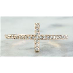 0.30 CTW 18K Rose old Diamond Ring