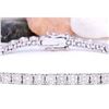 Image 1 : 1.50 CTW Natural Diamond 14K Solid White Gold Bracelet