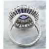 Image 3 : 9.00 CTW Tanzanite 18K White Gold Diamond Ring