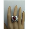 Image 5 : 7.70 CTW Ruby 14K White Gold Diamond Ring